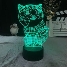 Lade das Bild in den Galerie-Viewer, Lustige Katzen Nacht Lampe mit LED 3D Effekt kaufen