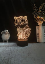Lade das Bild in den Galerie-Viewer, Lustige Katzen Nacht Lampe mit LED 3D Effekt kaufen