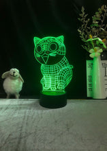 Lade das Bild in den Galerie-Viewer, Lustige Katzen Nacht Lampe mit LED 3D Effekt kaufen