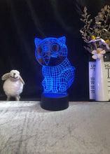 Lade das Bild in den Galerie-Viewer, Lustige Katzen Nacht Lampe mit LED 3D Effekt kaufen