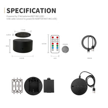 Lade das Bild in den Galerie-Viewer, Genshin Impact Raiden Shogun Nacht Licht mit 3D Effekt kaufen