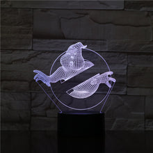 Lade das Bild in den Galerie-Viewer, 3D Nachtlicht mit Ghostbusters Motiv kaufen