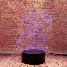 Lade das Bild in den Galerie-Viewer, Bowser Koopa Nachtlicht mit Farbwechsel Effekt LED Lampe kaufen