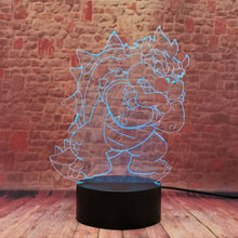 Lade das Bild in den Galerie-Viewer, Bowser Koopa Nachtlicht mit Farbwechsel Effekt LED Lampe kaufen