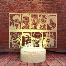 Lade das Bild in den Galerie-Viewer, One Piece Manga Nacht Licht Lampe Comic Design kaufen