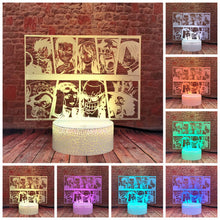 Lade das Bild in den Galerie-Viewer, One Piece Manga Nacht Licht Lampe Comic Design kaufen