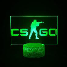 Lade das Bild in den Galerie-Viewer, CS Go Nacht Licht Deko Lampe mit CS Go Logo kaufen