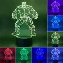 Lade das Bild in den Galerie-Viewer, Hulk 3D LED Lampe, Nacht Licht Nachtlampe mit Farbwechsel kaufen
