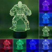 Lade das Bild in den Galerie-Viewer, Hulk 3D LED Lampe, Nacht Licht Nachtlampe mit Farbwechsel kaufen