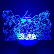 Lade das Bild in den Galerie-Viewer, One Piece 3D Nacht Licht Zoro Luffy Nami Sanji kaufen