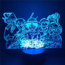 Lade das Bild in den Galerie-Viewer, One Piece 3D Nacht Licht Zoro Luffy Nami Sanji kaufen