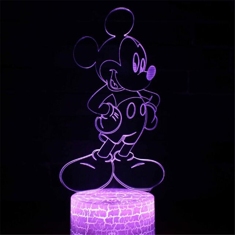 Micky Maus 3D Nacht Licht Deko Lampe mit Farbwechsel kaufen