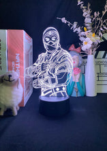 Lade das Bild in den Galerie-Viewer, Mortal Kombat Sub Zero LED Nachtlampe kaufen