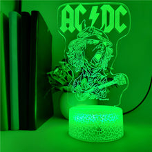 Lade das Bild in den Galerie-Viewer, 3D LED Lampe mit AC/DC Motiv kaufen