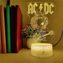 Lade das Bild in den Galerie-Viewer, 3D LED Lampe mit AC/DC Motiv kaufen
