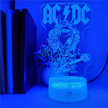 Lade das Bild in den Galerie-Viewer, 3D LED Lampe mit AC/DC Motiv kaufen
