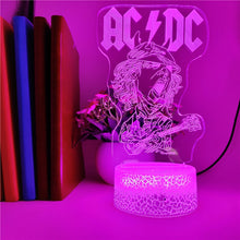 Lade das Bild in den Galerie-Viewer, 3D LED Lampe mit AC/DC Motiv kaufen