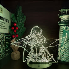 Lade das Bild in den Galerie-Viewer, Attack on Titan: Anime 3D-Nachtlicht mit Captain Levi Ackerman, LED-Illusionslampe kaufen