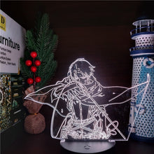 Lade das Bild in den Galerie-Viewer, Attack on Titan: Anime 3D-Nachtlicht mit Captain Levi Ackerman, LED-Illusionslampe kaufen