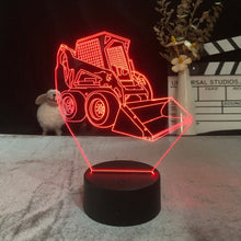 Lade das Bild in den Galerie-Viewer, 3D LED Hologramm Nachtlampe Bagger kaufen