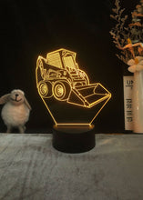 Lade das Bild in den Galerie-Viewer, 3D LED Hologramm Nachtlampe Bagger kaufen