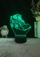 Lade das Bild in den Galerie-Viewer, 3D LED Hologramm Nachtlampe Bagger kaufen