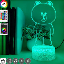 Lade das Bild in den Galerie-Viewer, Niedlicher Teddybär als LED Nachtlicht kaufen