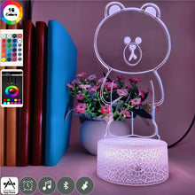 Lade das Bild in den Galerie-Viewer, Niedlicher Teddybär als LED Nachtlicht kaufen