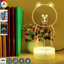 Lade das Bild in den Galerie-Viewer, Niedlicher Teddybär als LED Nachtlicht kaufen