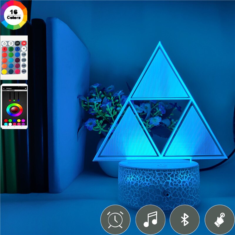 3D LED Nachtlampe Dreieck Geometrie Licht – Lumilights