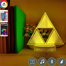 Lade das Bild in den Galerie-Viewer, 3D LED Nachtlampe Dreieck Geometrie Licht kaufen