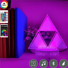 Lade das Bild in den Galerie-Viewer, 3D LED Nachtlampe Dreieck Geometrie Licht kaufen