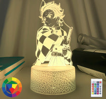 Lade das Bild in den Galerie-Viewer, Kimetsu No Yaiba Tanjiro Kamado Nacht Licht mit Demon Slayer Motiv kaufen