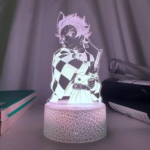 Lade das Bild in den Galerie-Viewer, Kimetsu No Yaiba Tanjiro Kamado Nacht Licht mit Demon Slayer Motiv kaufen
