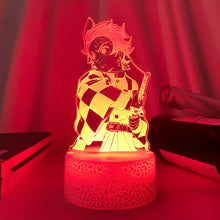 Lade das Bild in den Galerie-Viewer, Kimetsu No Yaiba Tanjiro Kamado Nacht Licht mit Demon Slayer Motiv kaufen