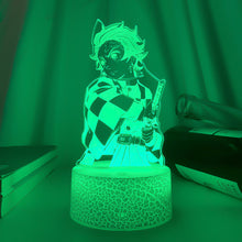 Lade das Bild in den Galerie-Viewer, Kimetsu No Yaiba Tanjiro Kamado Nacht Licht mit Demon Slayer Motiv kaufen