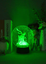 Lade das Bild in den Galerie-Viewer, Nachtlicht mit Glaskugel Winter Motiv und Farbwechsel kaufen