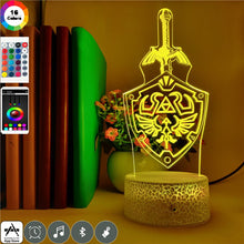 Lade das Bild in den Galerie-Viewer, Zelda Nachtlicht mit Farbwechsel Effekt kaufen