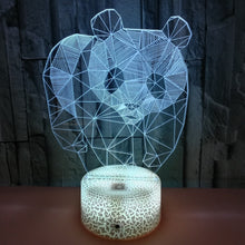 Lade das Bild in den Galerie-Viewer, Tolle Nacht Lampe mit Panda Motiv und Farbwechsel kaufen
