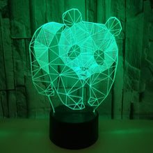 Lade das Bild in den Galerie-Viewer, Tolle Nacht Lampe mit Panda Motiv und Farbwechsel kaufen