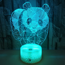 Lade das Bild in den Galerie-Viewer, Tolle Nacht Lampe mit Panda Motiv und Farbwechsel kaufen