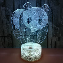Lade das Bild in den Galerie-Viewer, Tolle Nacht Lampe mit Panda Motiv und Farbwechsel kaufen
