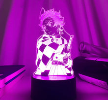 Lade das Bild in den Galerie-Viewer, Kimetsu No Yaiba Tanjiro Kamado Nacht Licht mit Demon Slayer Motiv kaufen