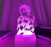 Lade das Bild in den Galerie-Viewer, Kimetsu No Yaiba Tanjiro Kamado Nacht Licht mit Demon Slayer Motiv kaufen