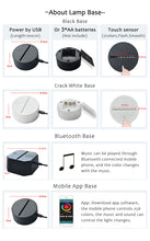 Lade das Bild in den Galerie-Viewer, 3D Nacht Lampe mit Mustang Motiv kaufen