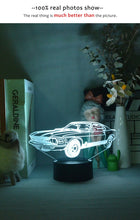 Lade das Bild in den Galerie-Viewer, 3D Nacht Lampe mit Mustang Motiv kaufen