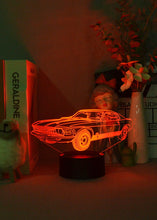 Lade das Bild in den Galerie-Viewer, 3D Nacht Lampe mit Mustang Motiv kaufen