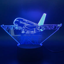 Lade das Bild in den Galerie-Viewer, A380 Nachtlampe mit 3D LED Effekt kaufen
