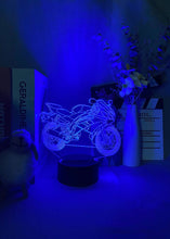 Lade das Bild in den Galerie-Viewer, LED Nacht oder Deko Lampe mit Renn Motorrad Motiv kaufen