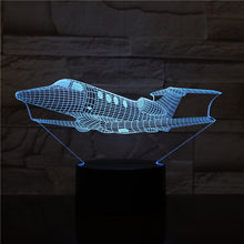 Lade das Bild in den Galerie-Viewer, Nacht Lampe mit Privat Jet Motiv kaufen
